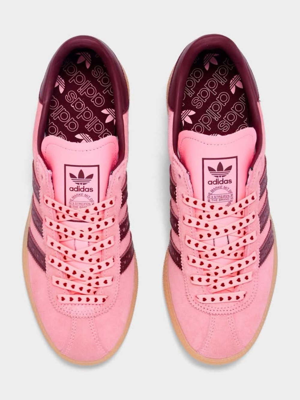 adidas Pink and Burgundy Kids Sneakers